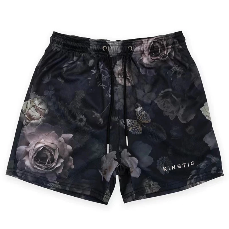 KINETIC brand Men Basic shorts High quality fashion trend casual shorts basketball training Quick dry mesh breathable Men shorts 2