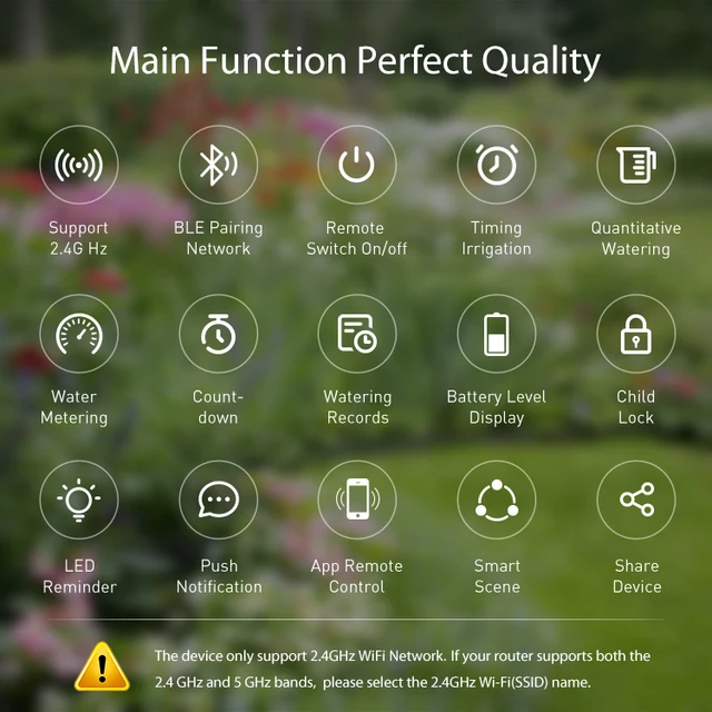 Tuya Smart Wifi Watering Timer IP66 Remote Control Lawn Automatic Watering Garden Irrigation APP Controller Sprinkler 3