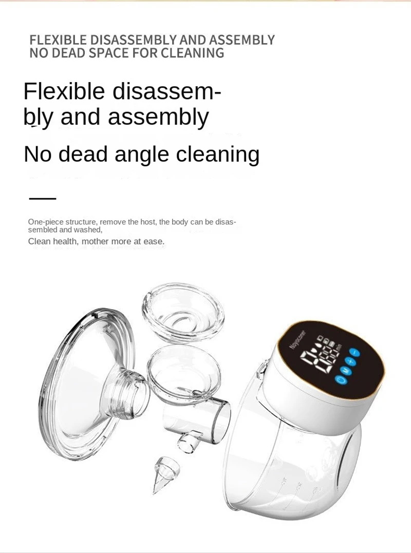 Hands-free Wearable Electric Breast Pump Silent Comfort BPA-free Milk Collection Invisible Automatic Intelligent Portable Travel