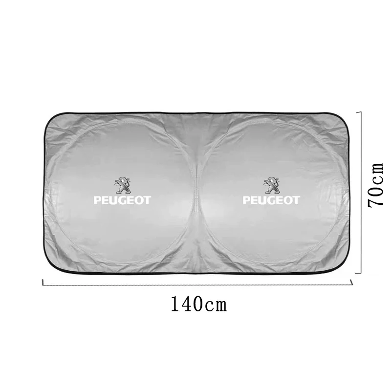 Car Windshield Sun Shade Visor UV Protection Shield for Peugeot 206 207 308 408 208 106 508 301 307 406 107 205 407 108 807 607