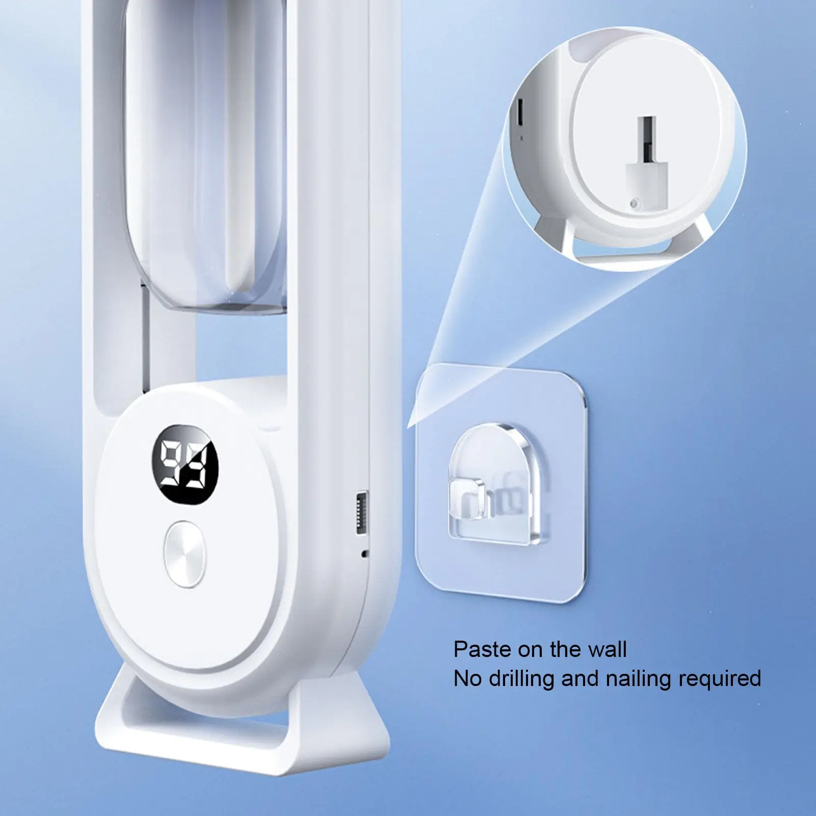 Humidifier Aroma Oil Automatic Perfume Diffuser - Wall Mounted Aromatherapy Humidifier for Home Use 40ml Single Unit