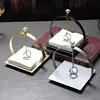 Napkin Rack Tissue Dispenser Light Luxury Crystal Ball Metal Tissue Holder Paper Napkin Serviette Rack Dispenser for Kitchen 4