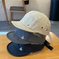 Retro Quick-drying Short Brim Baseball Caps Unisex Summer Outdoor Sunscreen Casual Versatile 5-flap Tooling Japanese Camping Hat 2