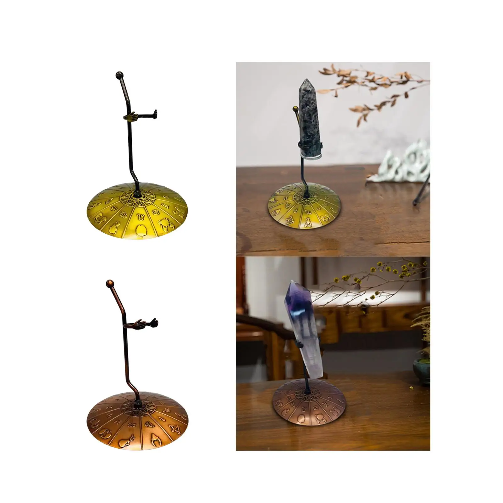 Mineral Holder Adjustable Metal Jewelry Stand Display Stand for Collectibles for Home Office Show Room Shop Window Collectibles