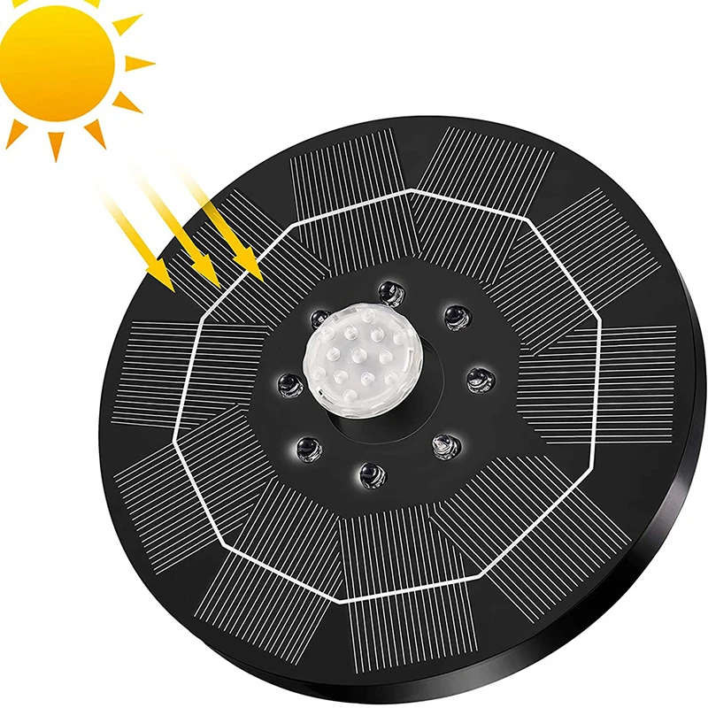Solar Fountain Solar Fountain Pump Water Fountain Garden Pond Fountain Solar Water Pump Bird Bath Solar Fountain Outdoor Floating Solar Garden Water Fountain