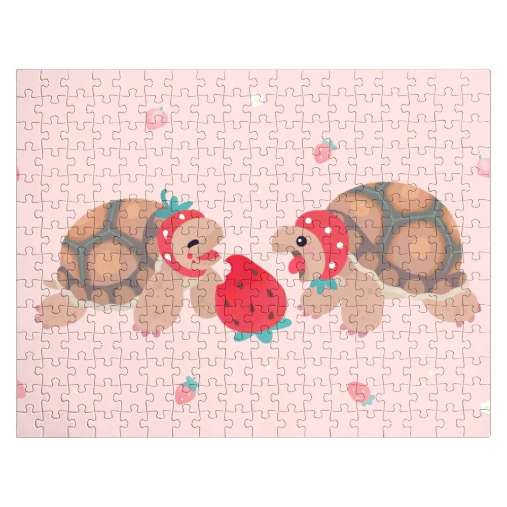 

Tortoises love strawberries Jigsaw Puzzle Toys For Children Christmas Toys