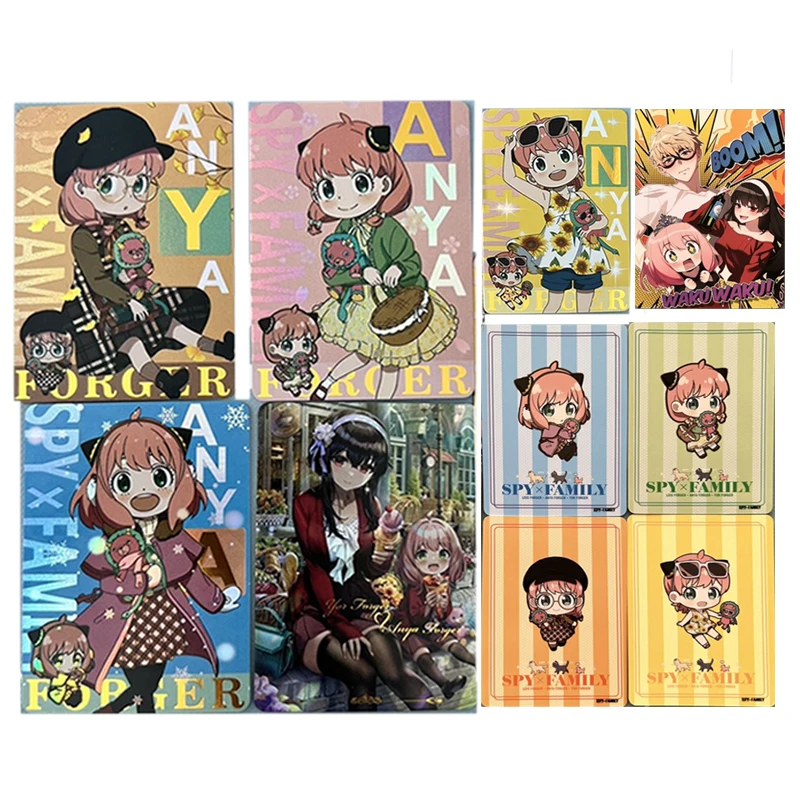 

Anime Goddess Story Spy Family Anya Forger Yor Forger Flash Cards Children's Toys Game Collection Birthday Christmas Gifts