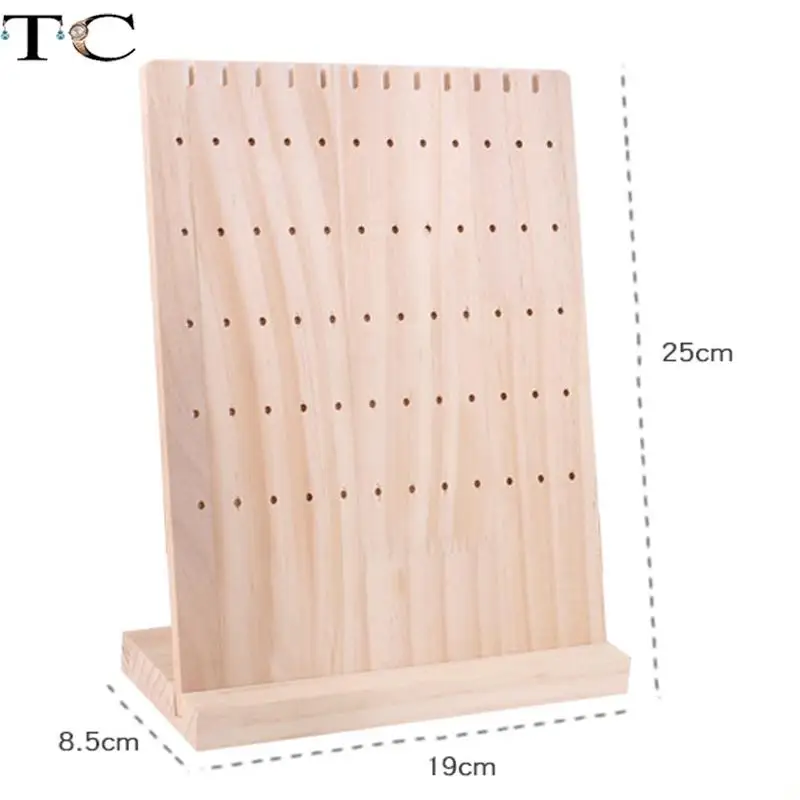 Solid Wood Earrings Display Board Jewelry Necklace Display Rack Earrings Display Props Rack