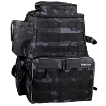 

16-Inch Fishing Tackle Backpack With 2 Fishing Rod Holders No Tackle Boxes For Trout Outdoor Sports Camping