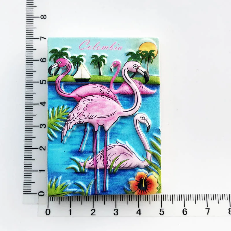 pintura artesanal florida jacaré flamingo sapatos geladeira ímã lembranças turismo geladeira adesivos magnéticos presente