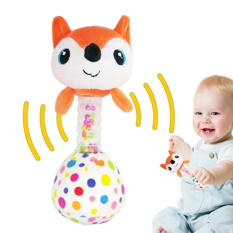 

Toddler Soft Rattles Comfortable Plush PP Cotton Rattles With Sound KidsMusical Instruments For Living Room Bedroom Car Stroller