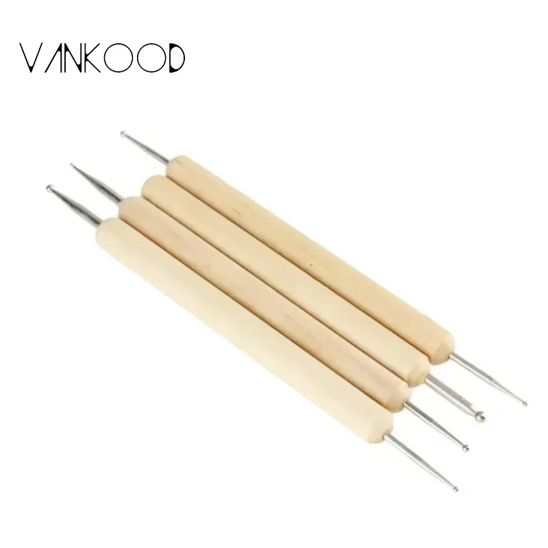 Perfect Pack of 4 Ball Stylus Polymer Clay Pottery Ceramics Sculpting Modeling Handmade Tools Set Clay Cutter