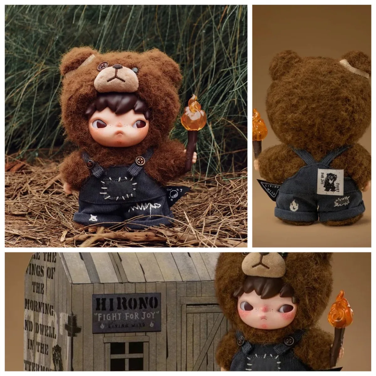 16cm Genuine Hirono Living Wild-Fight for Joy Plush Doll