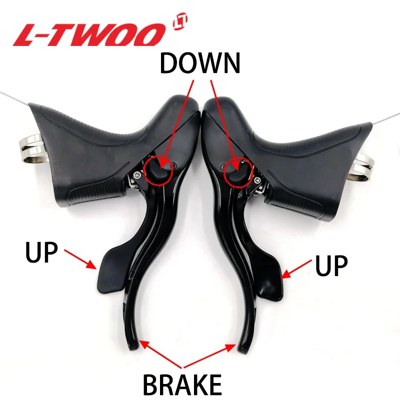 LTWOO R5 2x9 speed Road Bike Shifters Lever Cable Brake Road Bicycle 18s Derailleur, LTWOO R5 set is compatible for Sora 9s Road - 18