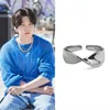 2022 K-pop New SUGA with The Same Bow Ring Usmobi Ring Design PROOF Album INS Trend Accessories Women's Jewelry Couple Gifts 1