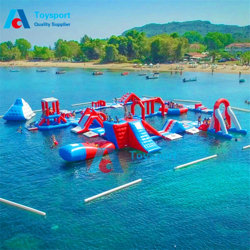 Giochi D'Acqua Galleggianti Estivi Parco Acquatico Gonfiabile Per Adulti Portatile
