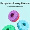 Rainbow Turret Stacking Music Color Nesting Ring 1-3 Years Old Infant Baby Turn Turret Puzzle Early Education Toys 6