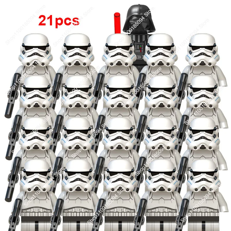 

Hot Toys 21pcs Clone Troopers Wars Legion Building Blocks Darth Vader SW585 Corps Bricks Wars Action Figures mini Toys