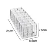 24 Slots Makeup Organizer Lipstick Holder Display Case Clear Lipstick Organizer Makeup Brush Holder Drawer Vanity Bathroom 5