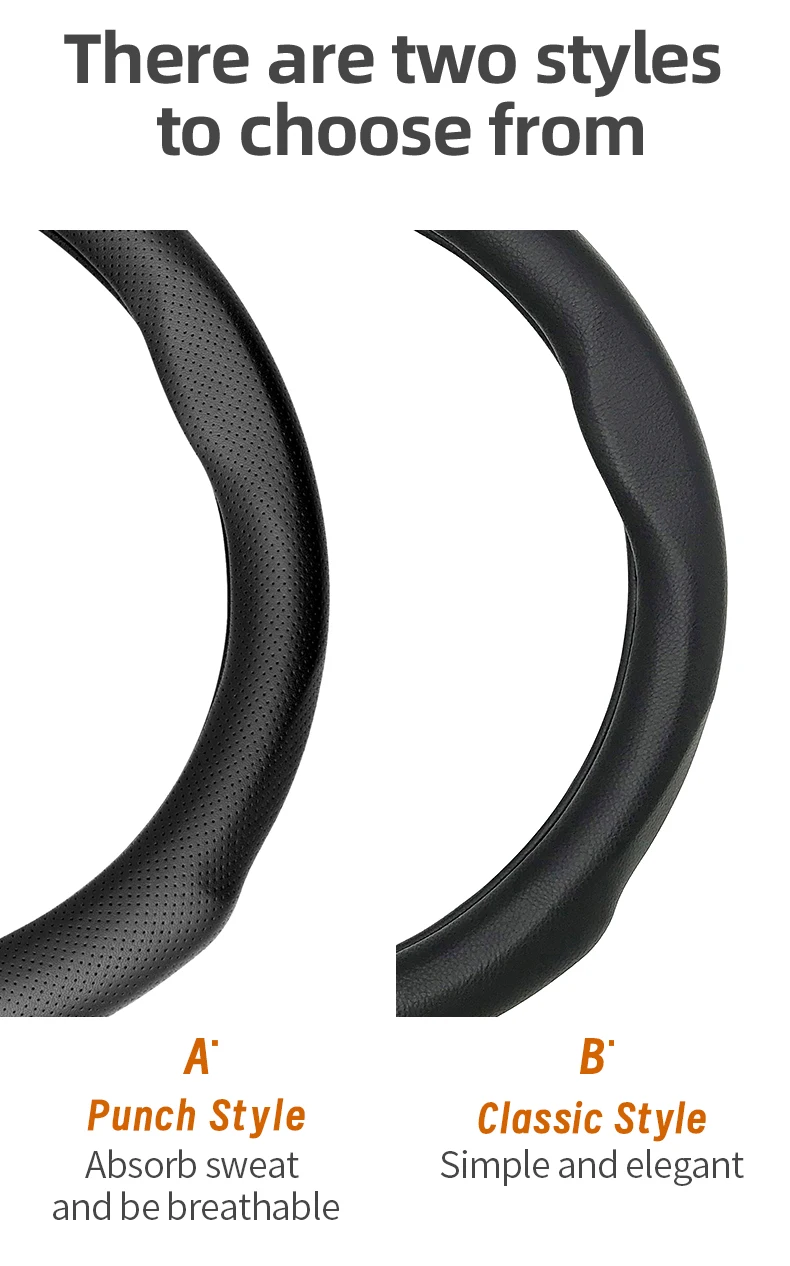 Für Volkswagen runde D-förmige Lenkradabdeckung VW Polo Golf 4 5 6 7 Up Gol Passat B8 B7 CC Touran Tiguan T-Roc Touareg ID3 – Detail 10