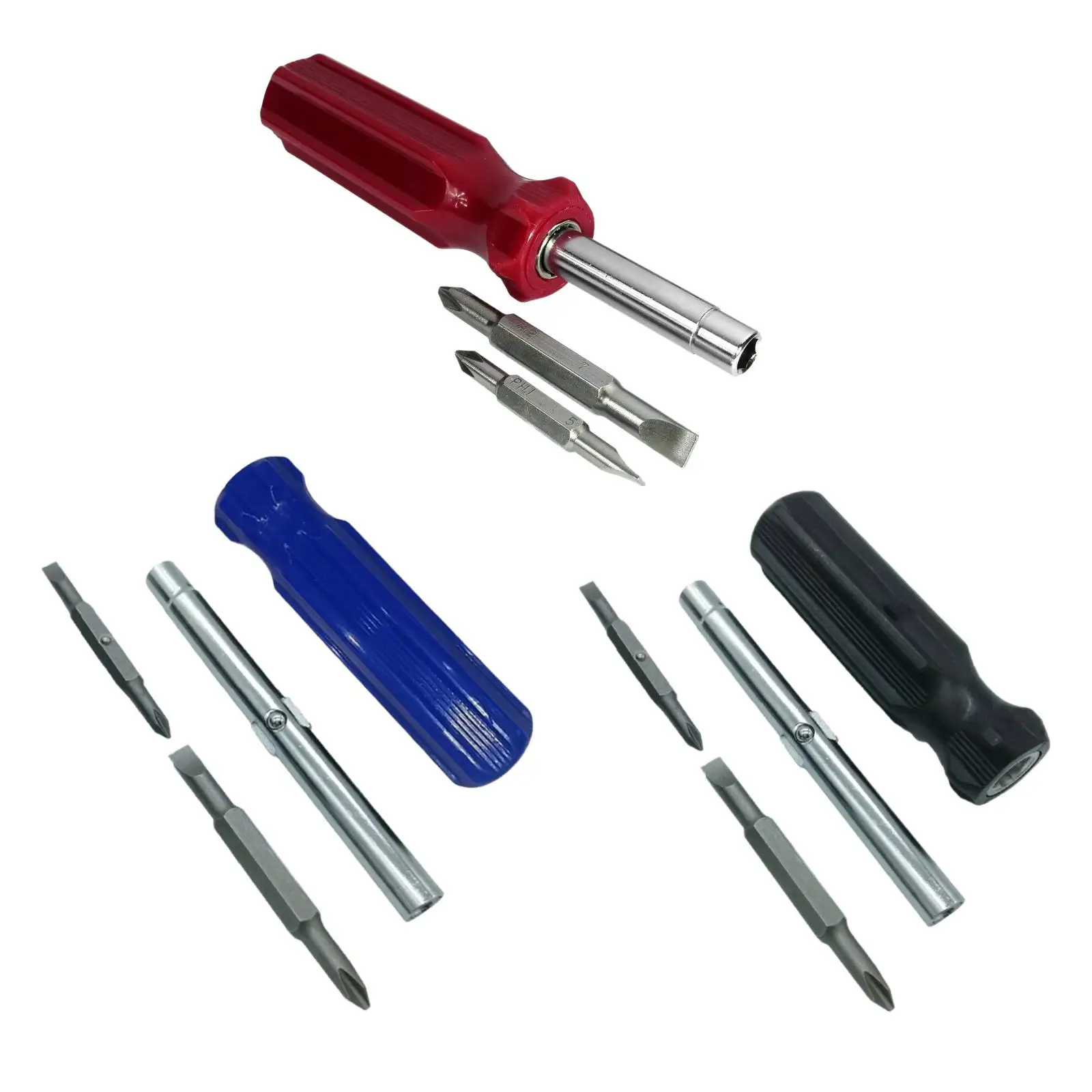 Screwdriver Set Portable Compact Non Skid Professional Phillips Reversible Screwdriver for Home Daily Repair Tools Outdoor