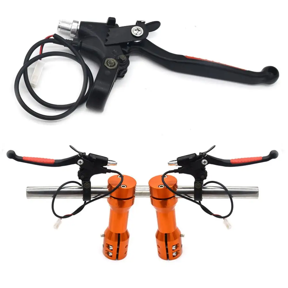 1 Pair Electric Bicycle Brake Levers Aluminum Alloy Mountain Bike Brake Handles Electric Bicycle Scooter Accessories