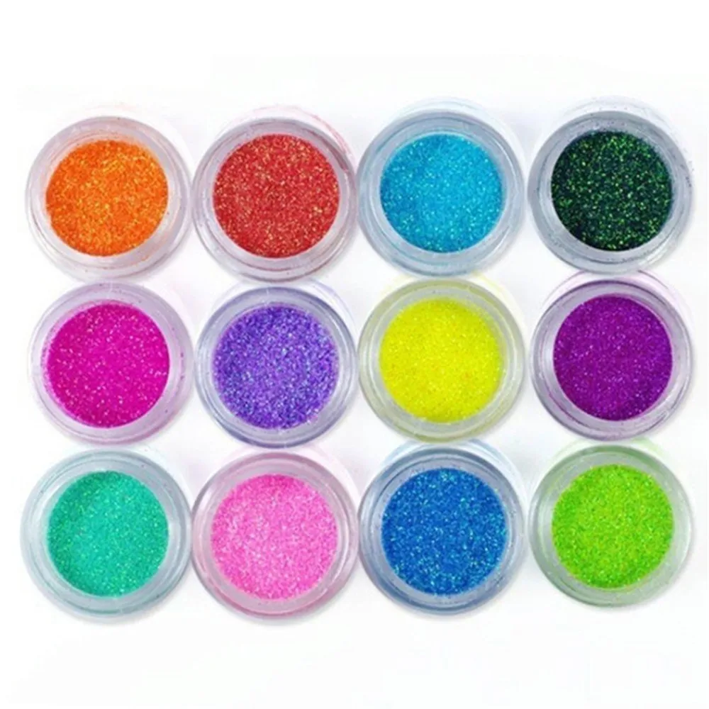 Glitter Eyeshadow Mixed Color Shimmer Palette Long Lasting Diamond Eye Shadow Waterproof Mineral Powder Eye Shadow 6Pcs Random