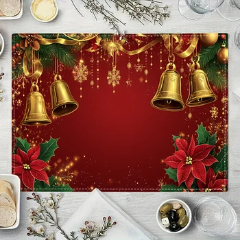 Golden Bells Christmas Placemats 1