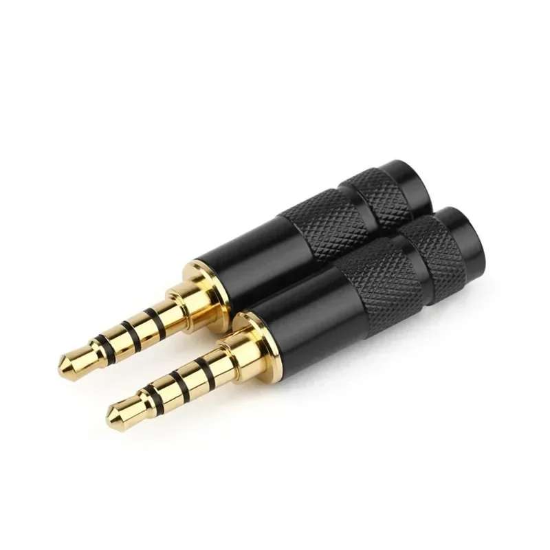 DIY 3.5mm 잭 오디오 플러그 3 4 극 스테레오 3.5 이어폰 잭 스피커 터미널 납땜 5.8mm Hifi 헤드폰 업그레이드 케이블