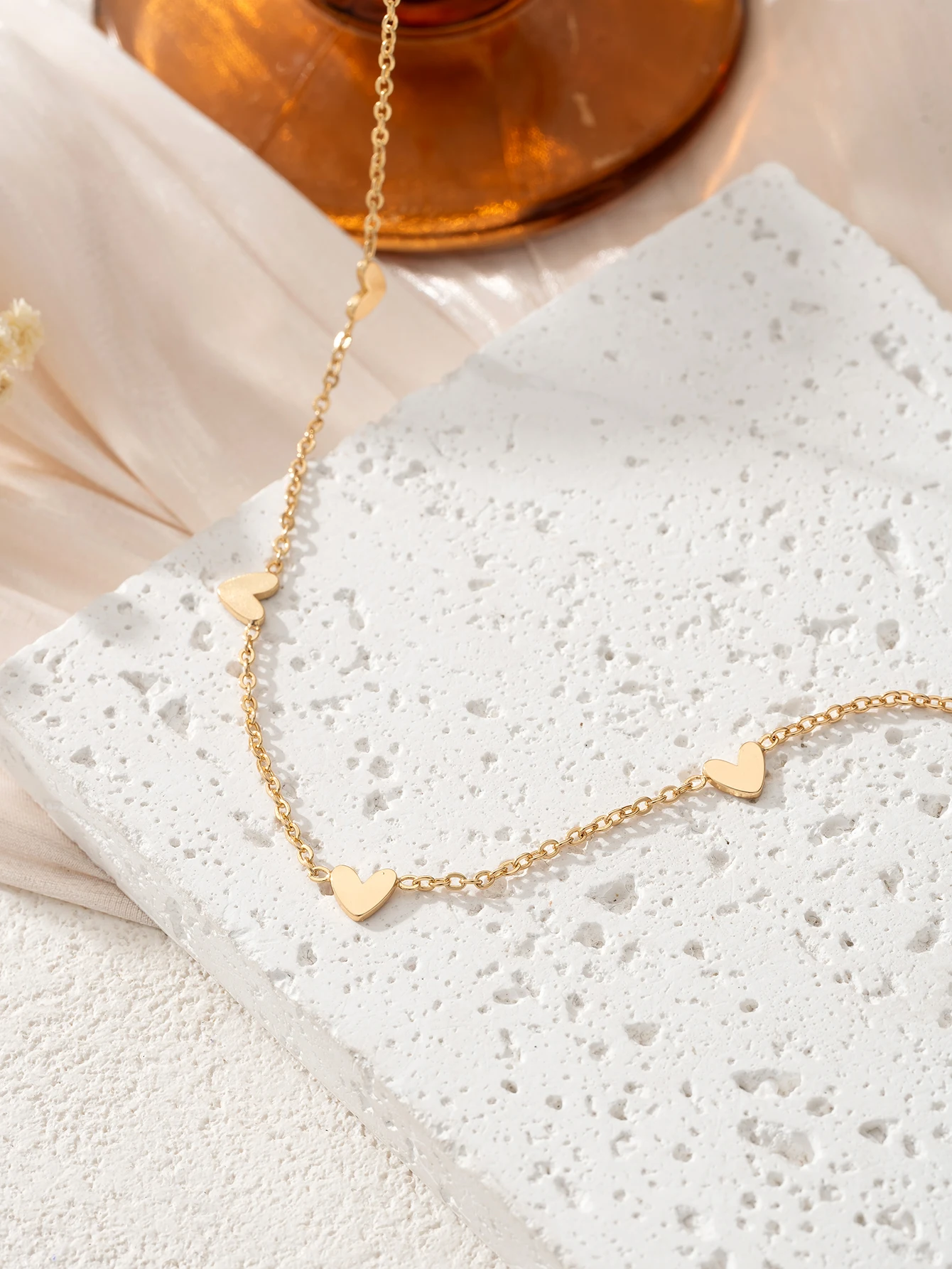 Minimalist Heart Charm Necklace for Women Daily Party Wear