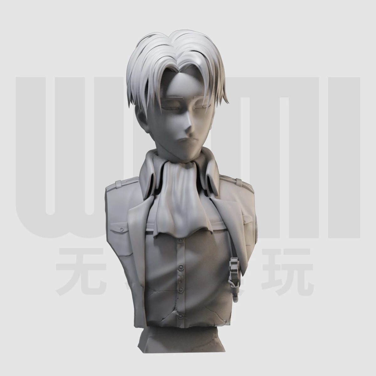 1/10 Полуобхват груди лейтенанта Lewell, белая форма из смолы GK, ручная модель