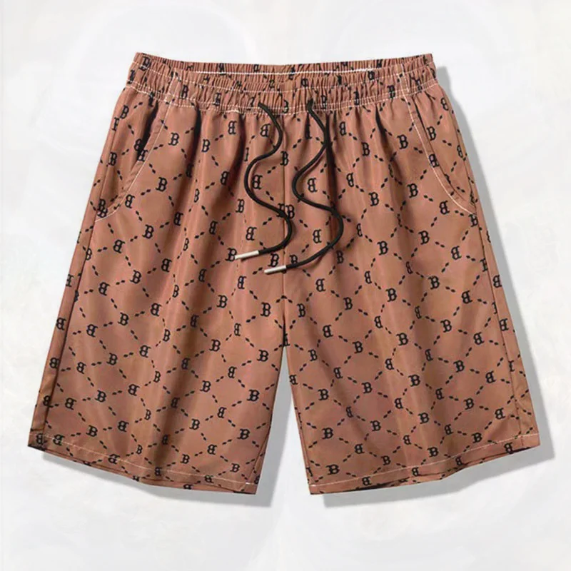 Breathable Summer Shorts Men Printing Quick Drying 2023 Fitness Sport Soft Vacation Casual Shorts Men's Cool Shorts Male 001H