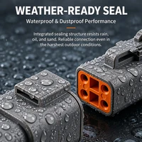 2 Pin  DTP04-2P DTP06-2S Deutsch DTP Connector - Gray Male Female Waterproof Electrical Auto Plug for Marine, Bus & Industrial 6