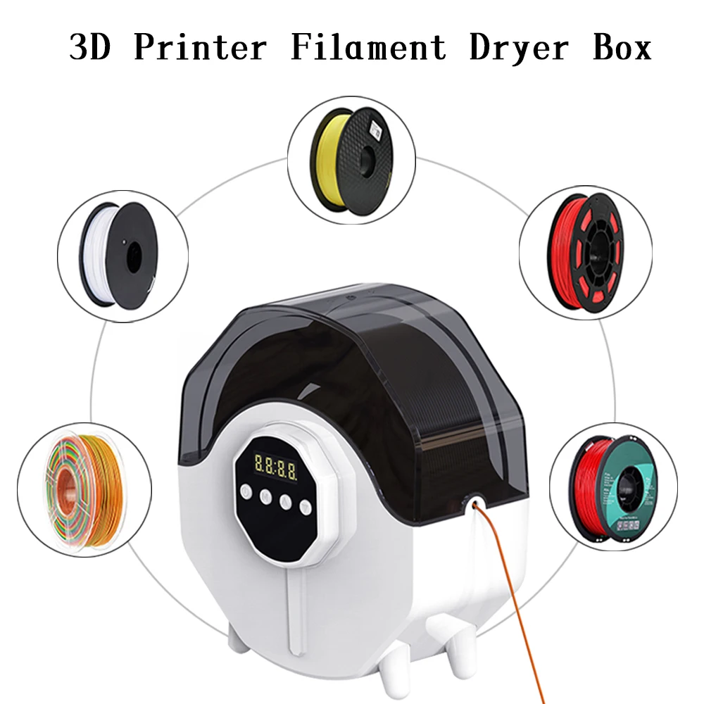 3D Printer Filament Dryer Box Upgrade PLA ABS 360º Surround Heating Adjustable Drying Filaments Storage Holder For 3D Printer xcr3d 3d filament drying box filaments storage holder keeping filament dry sublimation 3d printer filament storage box holder