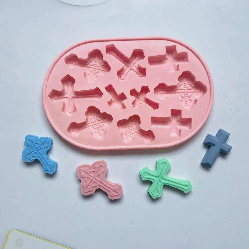 

Religious Vintage Cross Silicone Mold Easter Handmade DIY Epoxy Mould Chocolate Cake Accessories Baking Tools
