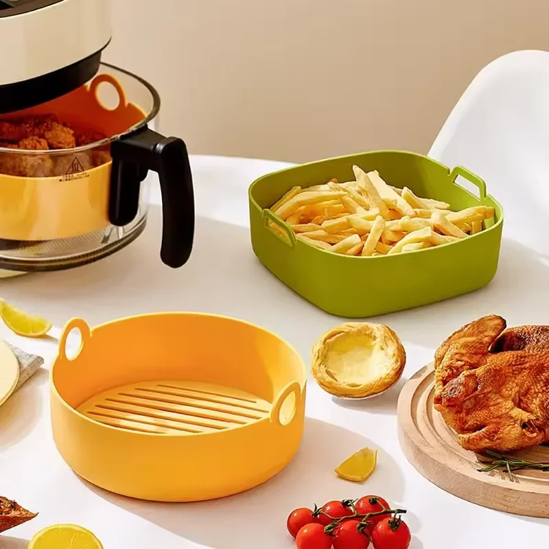 Silicone Air Fryer Liner Bowl - Reusable Non-Stick Cooking Accessory