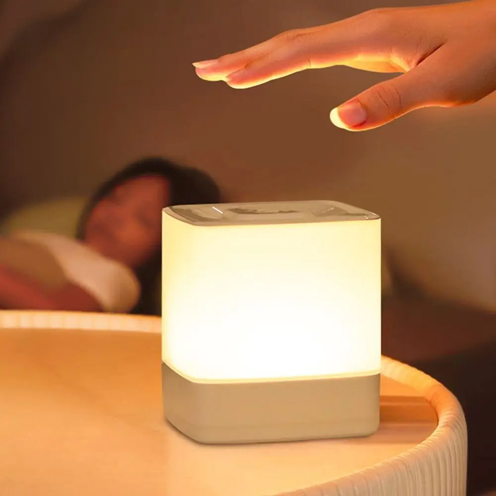 

3 Color Touch Night Light Portable Atmosphere USB Rechargeable Touch Pat Light LED Eye protection Touch Sensor Light Bedroom