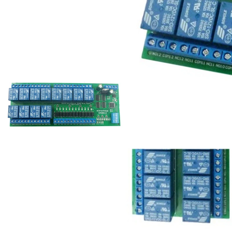 

Релейный Модуль UART RS485 с цифровым входом и выходом 24 В, 12 каналов, Modbus RTU для ПЛК, PTZ, управление двигателем