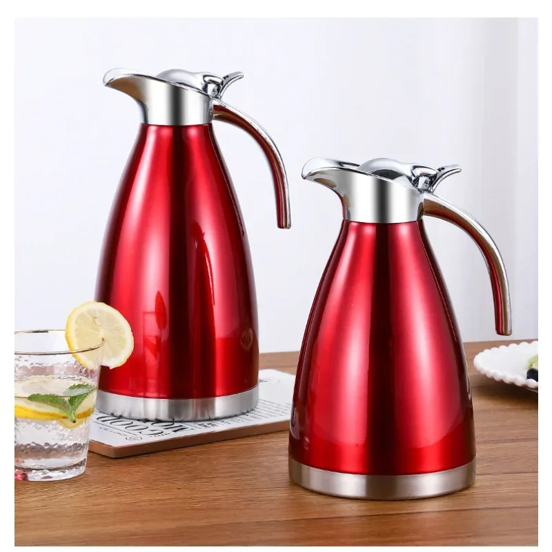 

Double Layer Stainless Steel Thermos Bottle 1.5L 2L Large Home Bar Thermal Flask Kettle Tea Coffee Hot Water Jug Insulation Pot