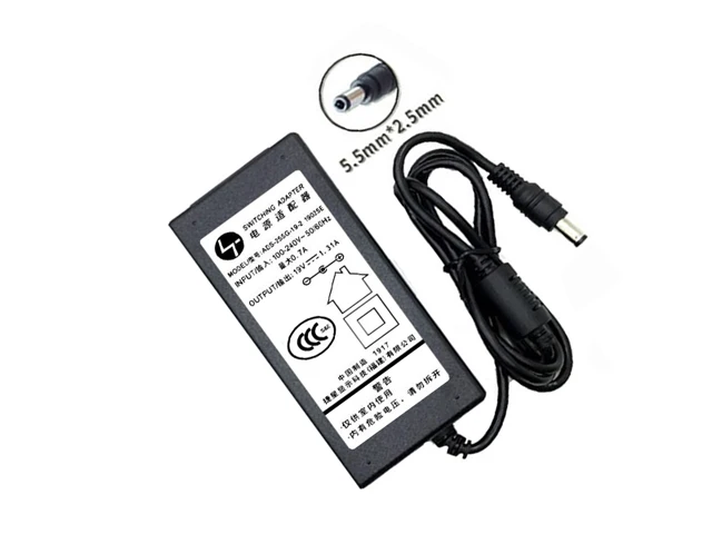 

Laptop Adapter 19V 1.31A, Barrel 5.5/2.5mm, IEC C14, ADS-25SG-19-2