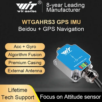 WitMotion WTGAHRS3 Sistema di navigazione GPS-IMU a 6 assi, accelerometro integrato + giroscopio elettronico + magnetometro + barometro