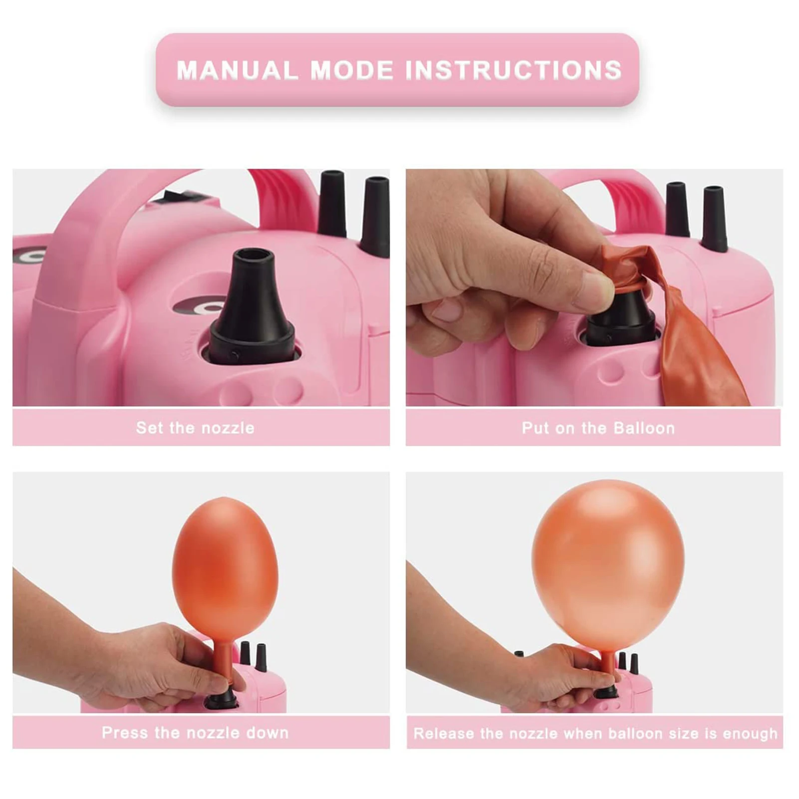 elétrico portátil duplo buraco iatable ballon bomba