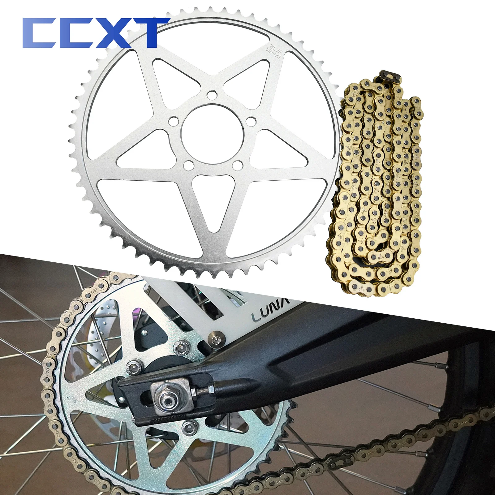 Motorcycle58TSprocket112LChainSetKitsForSurRonSurronSurRon