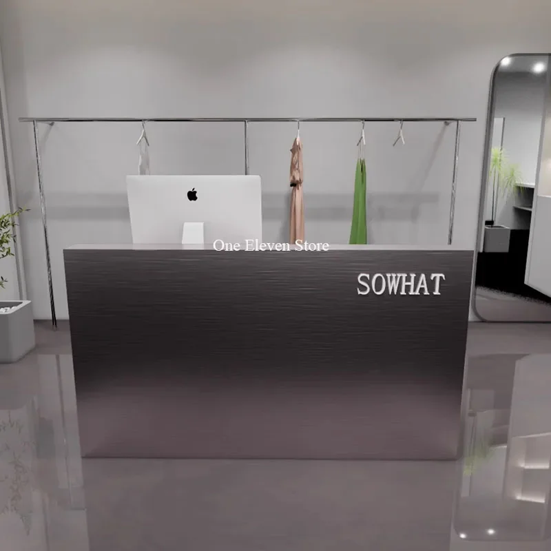 Table Reception Beauty Institute Counter Administrator Stand Shop Service Modern Salon Business Escritorios De Oficina Bank