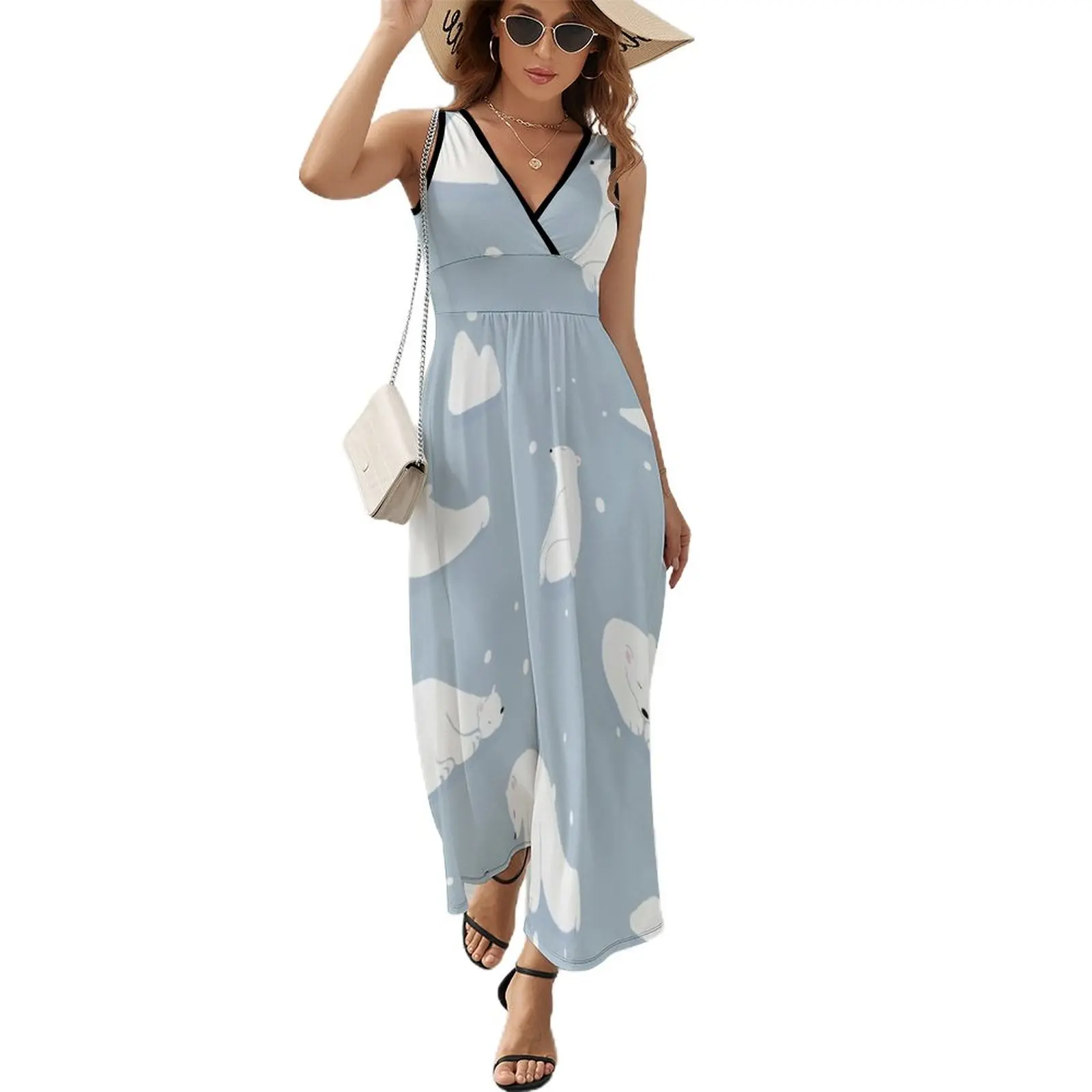 

patterns Everyday | Yoga Bears Sleeveless Dress clothes for woman elegant women's sets summer dress for women 2023