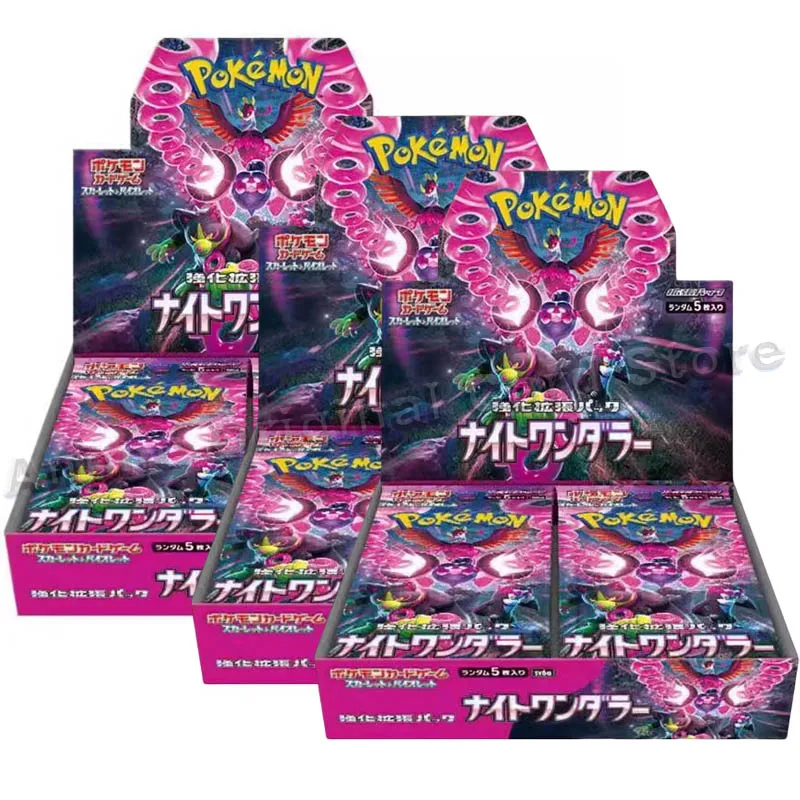 Pokemon Cards,Game Cards,Collectible Cards,Anime Trading Cards Japanese Version Original Box PTCG Pokemon Card Sv6a Night Roamer Enhanced Expansion Pack