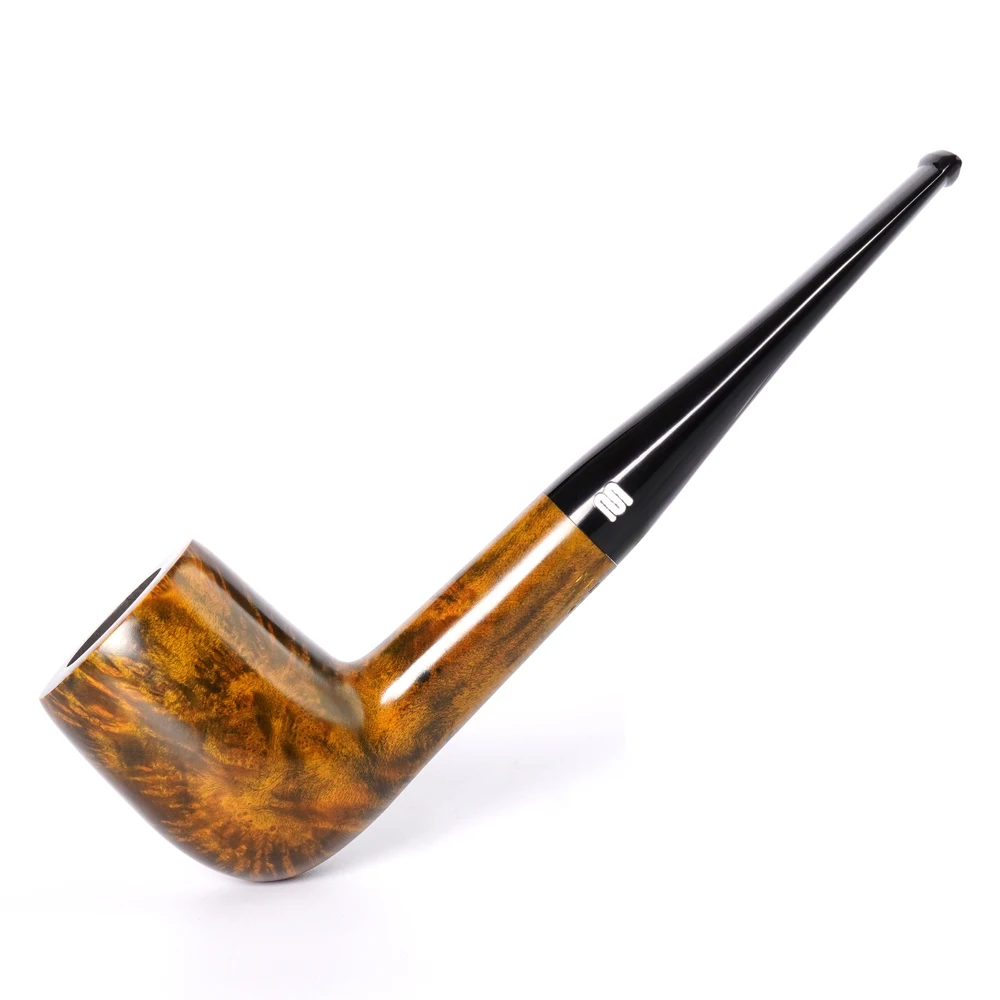 

Handmade briar tobacco pipe classic straight handle pool pipe 9mm pipe channel acrylic pipe mouth beginner smoking pipe gift