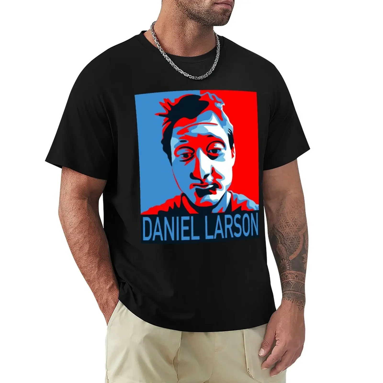 Daniel Larson For President T-Shirt T-Shirt Manica Corta T-Shirt Sublime Nera Per Uomo