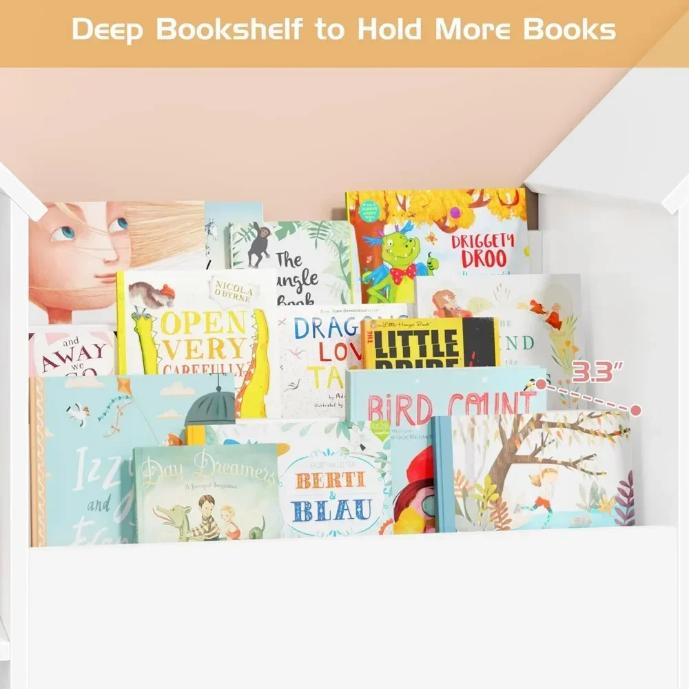 Kids Toy Storage Organizer with Castle Roof