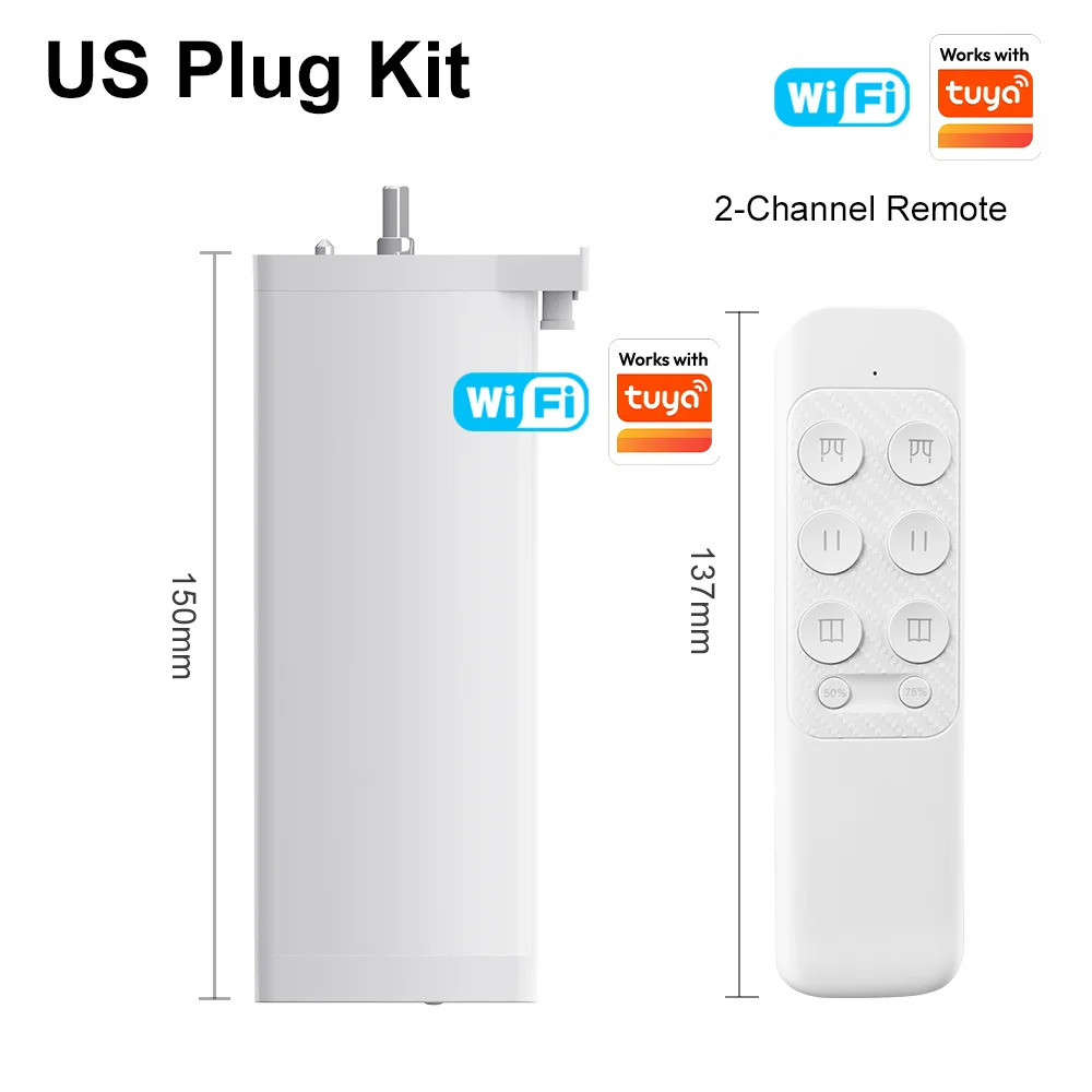 Smart Electric Curtain Motor with Silent Operation and Voice Control